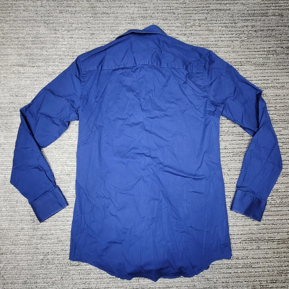 Apt 9 Size 15 32/33 Mens Dress Shirt Slim Fit Button Up Collar Blue - Image 4 of 4