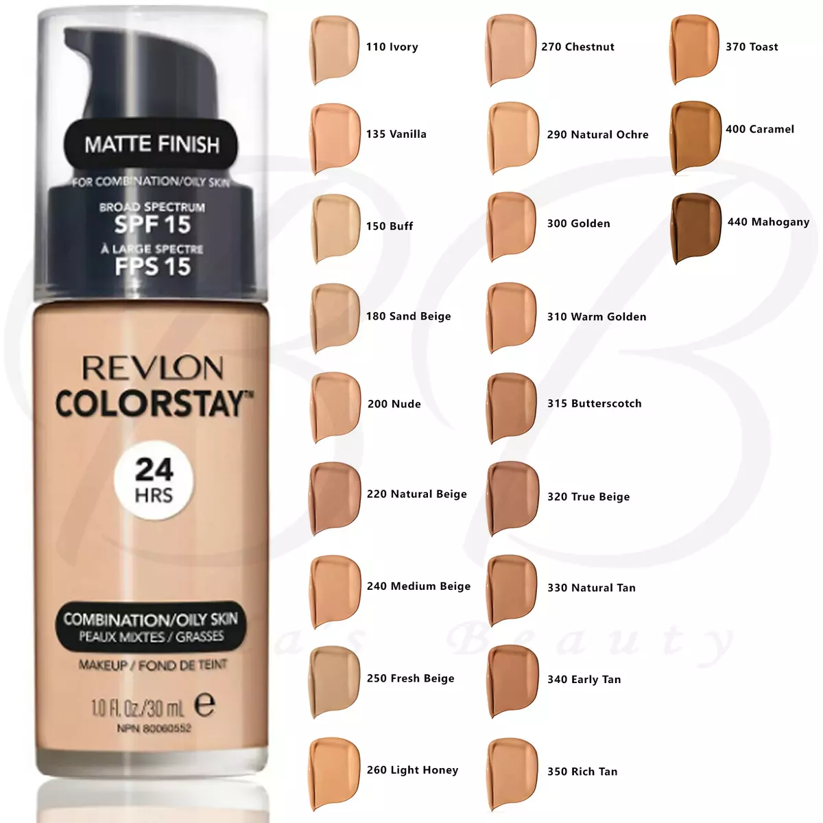 Revlon Colorstay Foundation 24hrs Makeup 30ml | RRP 12.49 | (Buff 150  Combination/Oily Skin) by Revlon