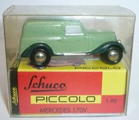 Schuco Piccolo 01521 Mb 170V Kastenwagen GrüN 1:90