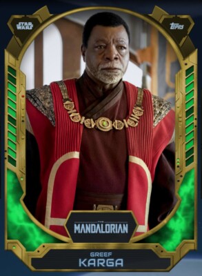 TOPPS STAR WARS CARD TRADER 2024 TIER 10 GREEN 2CC S3 W2 GREEF KARGA