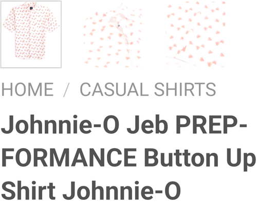 NEW JOHNNIE-O, MENS LARGE, JEB HAWAIIAN🏝PREP-FORMANCE BUTTON-UP SHIRT-MSRP $138 - 第 17/24 張圖片