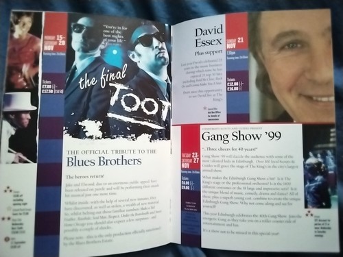 KINGS THEATRE - GLASGOW × 5 FLYERS = FRANCIE & JOSIE 1990 + ANDY CAMERON/ STEAMI - Picture 6 of 7