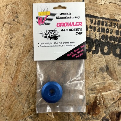 Wheels Manufacturing Headset Cap BLUE ANO 1 1/8th - NEW OLD STOCK