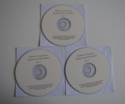 Hypnosis in Psychiatry: Jan 1957 Seminar  - Milton H. Erickson - NLP - 3CD Audio