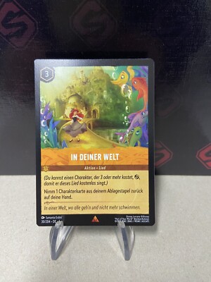 Disney Lorcana in your world 30/204 rare non-holo card the first chapter de nm
