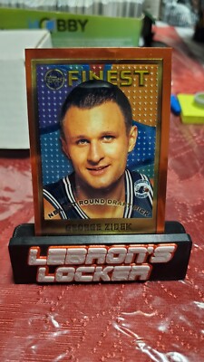 1995-96 Topps Finest - #132 George Zidek (RC) - Hornets - No Protection