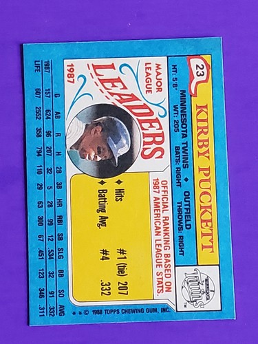 1988 TOPPS BASEBALL MAJOR LEAGUE LEADERS MINI YOU PICK free shipping 50% off 2+ - Picture 27 of 49
