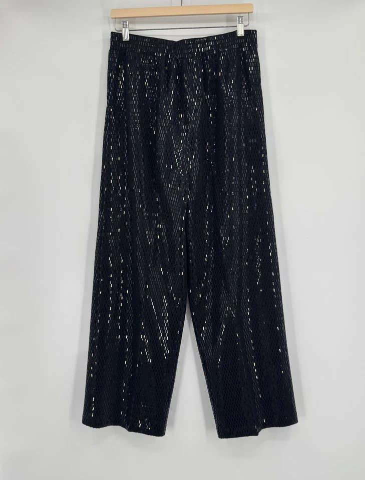 Pantalones Santana de lentejuelas negras St. John Evening talla 14 (ver estado) Foto 2 de 4