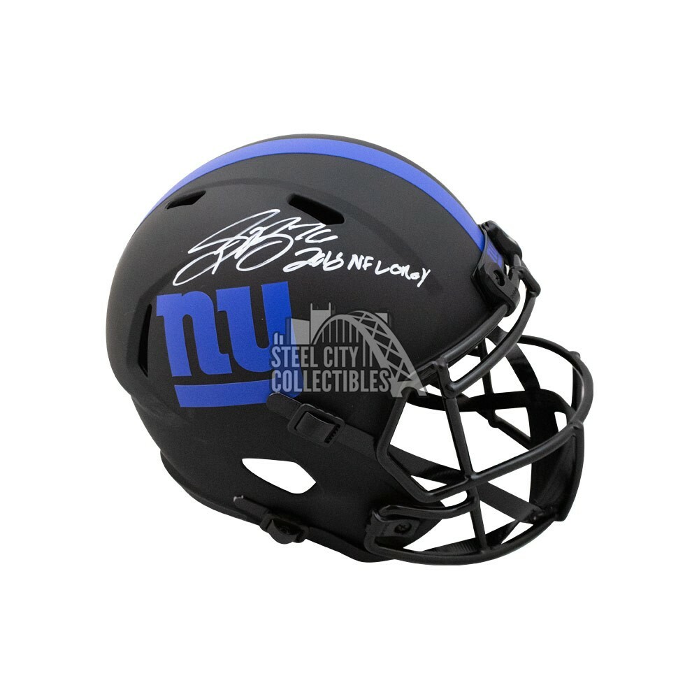 Saquon Barkley Autographed Signed New York Giants 2018 OROY Giants Eclipse Full-Size Football Helmet BAS 