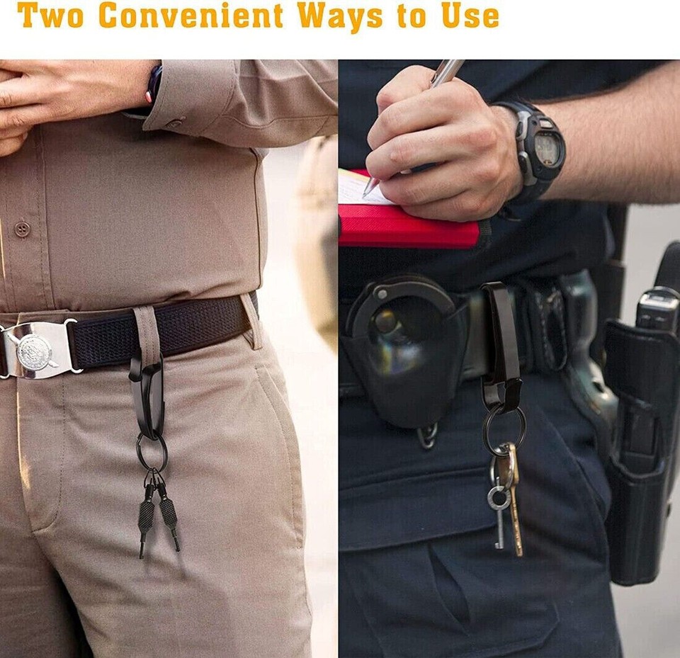 2 PACK Zak Tool ZT54 Police Tactical Keyring Holder Belt Clip For