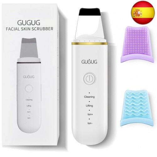 GUGUG Peeling Ultrasónico Facial, Skin Scrubber, Limpiador Facial, Exfoliación d