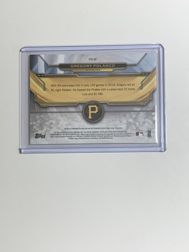 Gregory Polanco #11/36 2019 Topps Triple Threads Relics Pirates - Bild 2 von 2