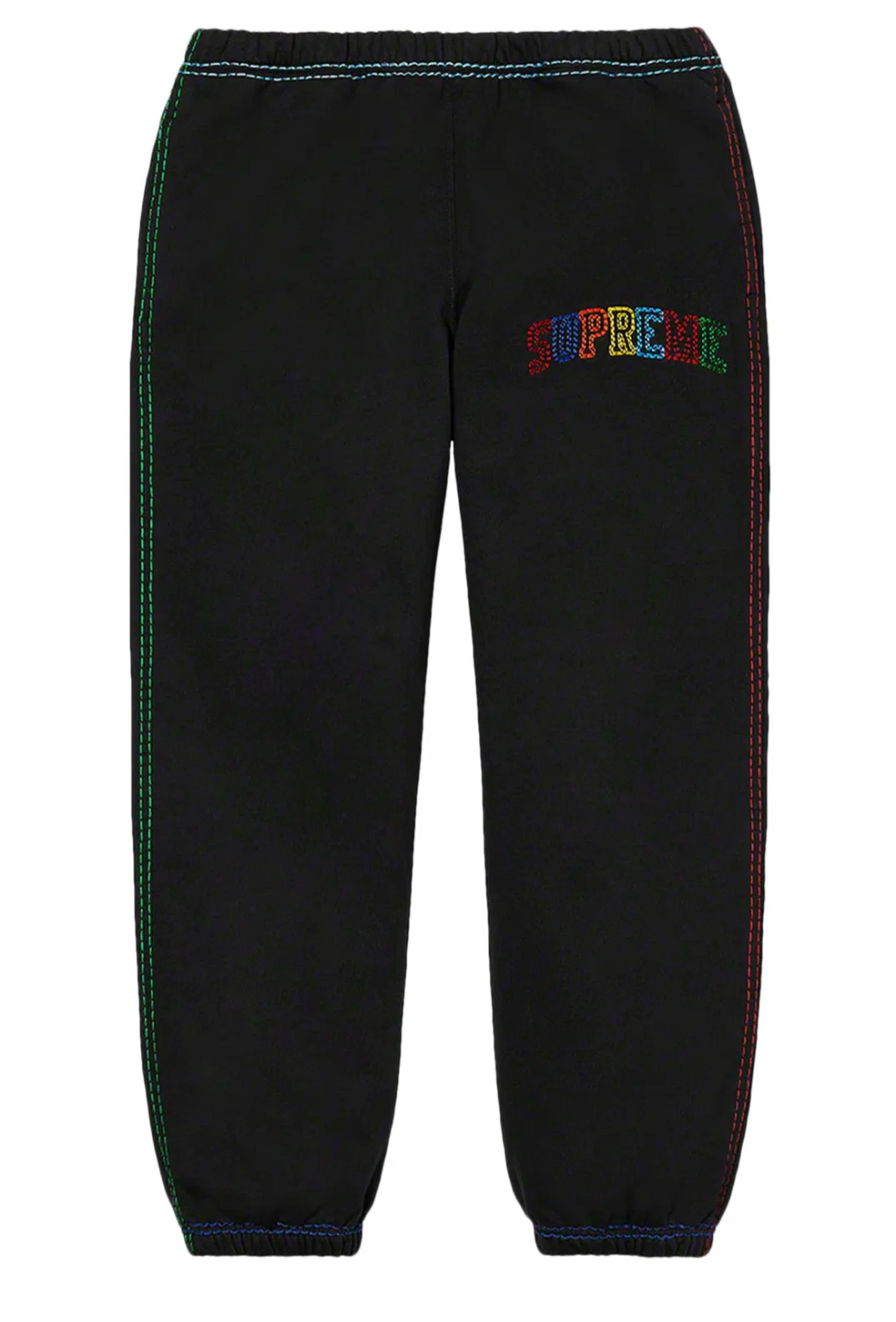 Neuf ! Pantalon de survêtement Supreme F/W 20 Big Stitch (noir) Large
