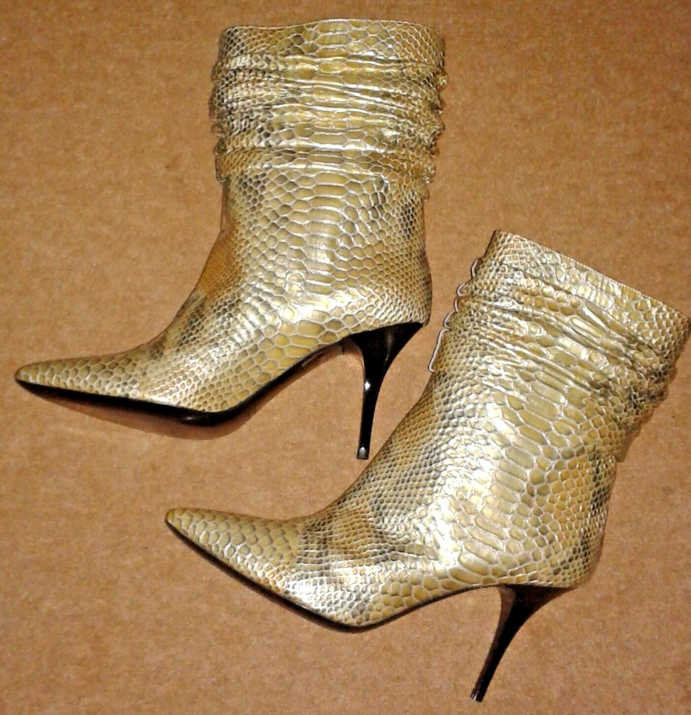 Marianna Guerriero High Heel Snakeskin Snakeskin Snakeskin Pointed Toe Boots - UK 4 EU 37 e19966 Marianna Guerriero High Heel Snakeskin Snakeskin Snakeskin Pointed Toe Boots - UK 4 EU 37 e19966