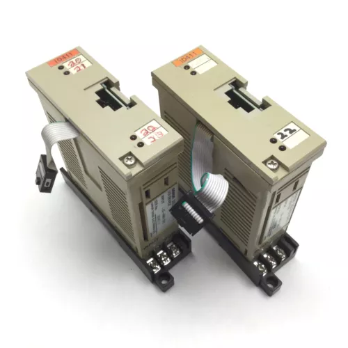Lot of 2 Omron 3G2A3-ID411 PLC I/O Input Module, 4x Inputs, Rating: 12-48VDC