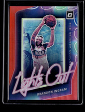 2020-21 Donruss Optic Lights Out Brandon Ingram /99 Red Holo Pelicans 