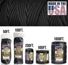 TOUGH-GRID 750lb Mil-Spec Type IV Paracord Used by US Military. Made in the USA