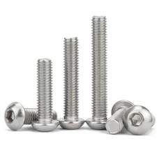 M2 / M2.5 Stainless Steel Allen Hex Drive Button Head Socket Cap Bolts Screws