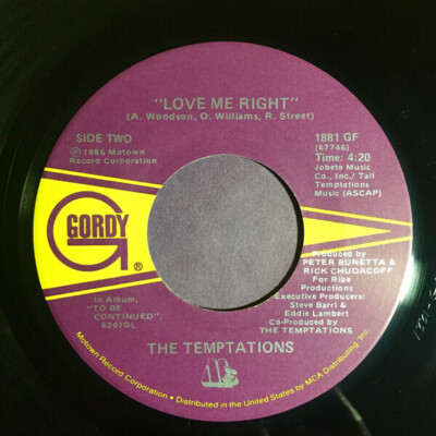 The Temptations Someone Vinyl Single 7inch Gordy