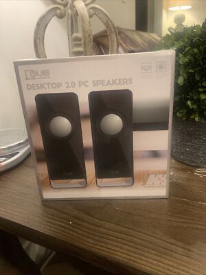 Qub Works- Desktop 2.0 PC Computer Speakers 