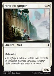 Fortified Rampart (Foil) - Battle for Zendikar - MTG
