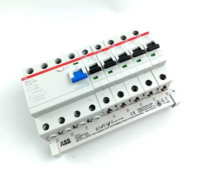 ABB | FI 40/0,03/4 + Phasenschiene + 5 x 1B16 | RCD | S201-B16 | FI 4-polig |