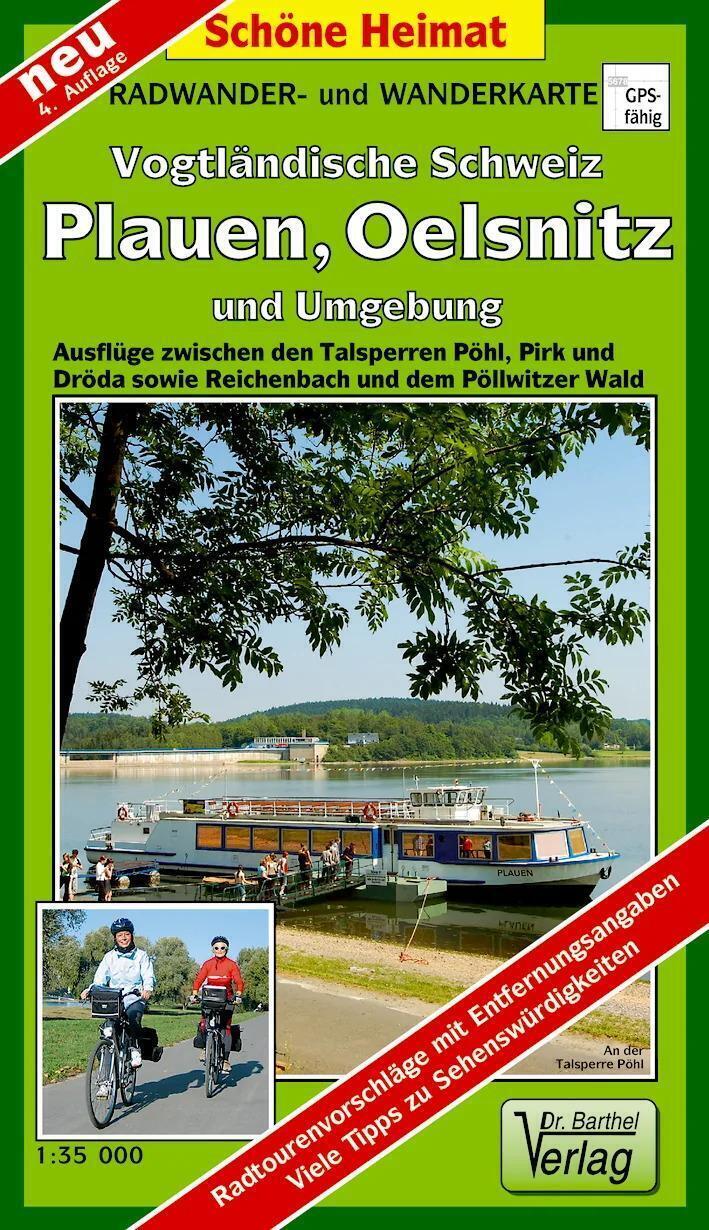 Thumbnail - Radwander- Und Wanderkarte Plauen, Vogtländische Schweiz Und Umgebung