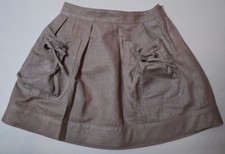 New Beautiful Designer BURBERRY Girls Taupe Skirt Size 4Y