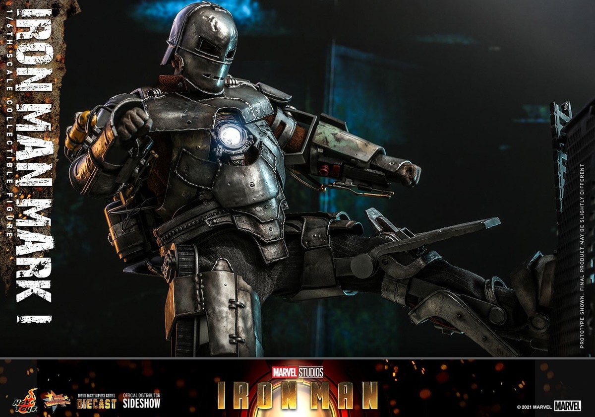 Hot Toys MMS605-D40 Iron Man Mark I 1 Suit Diecast 1/6 Scale 12