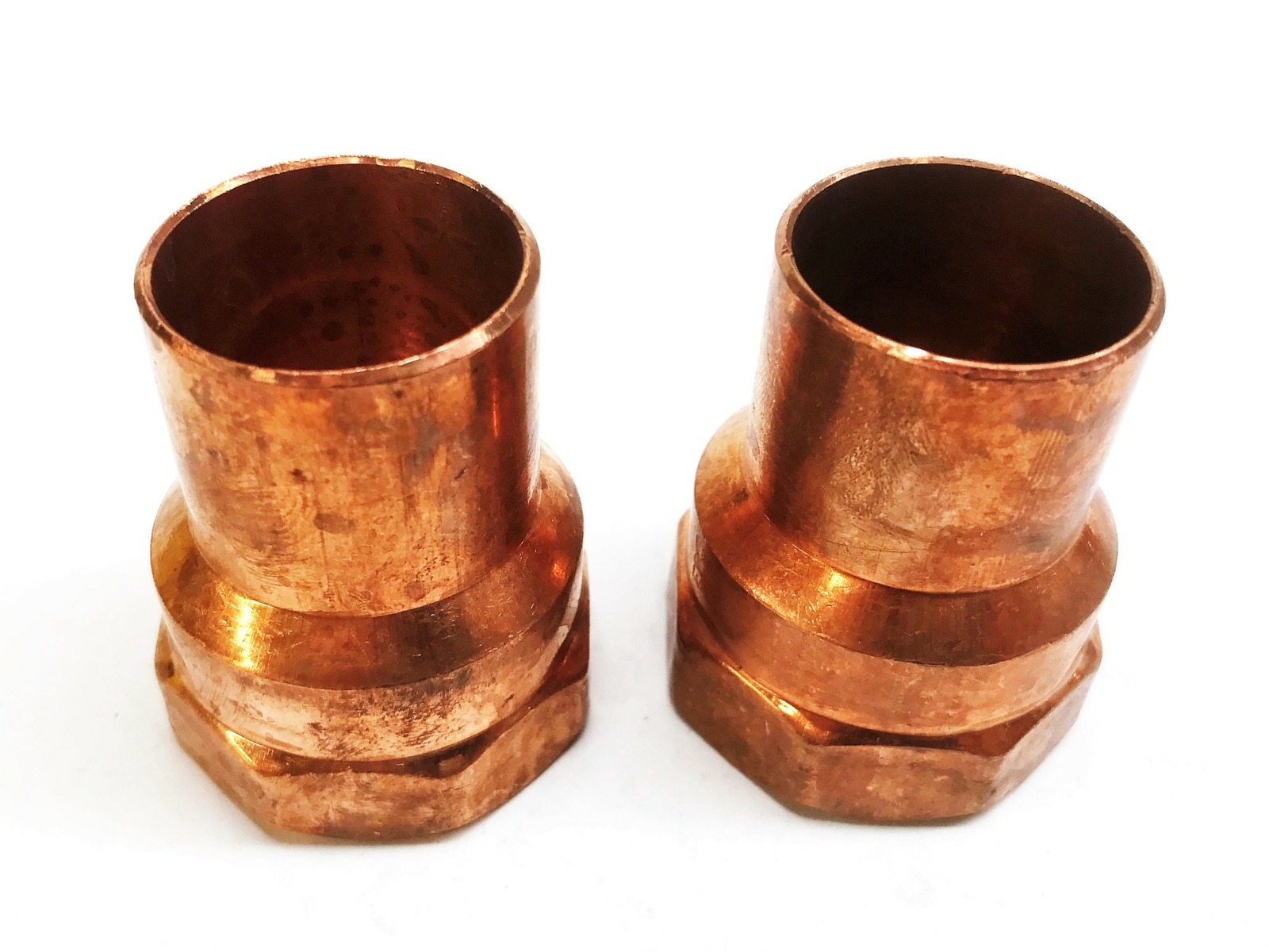 EPC Copper 1-1/4" Female x 1-1/4" Sweat Coupling [Lot of 2] NOS