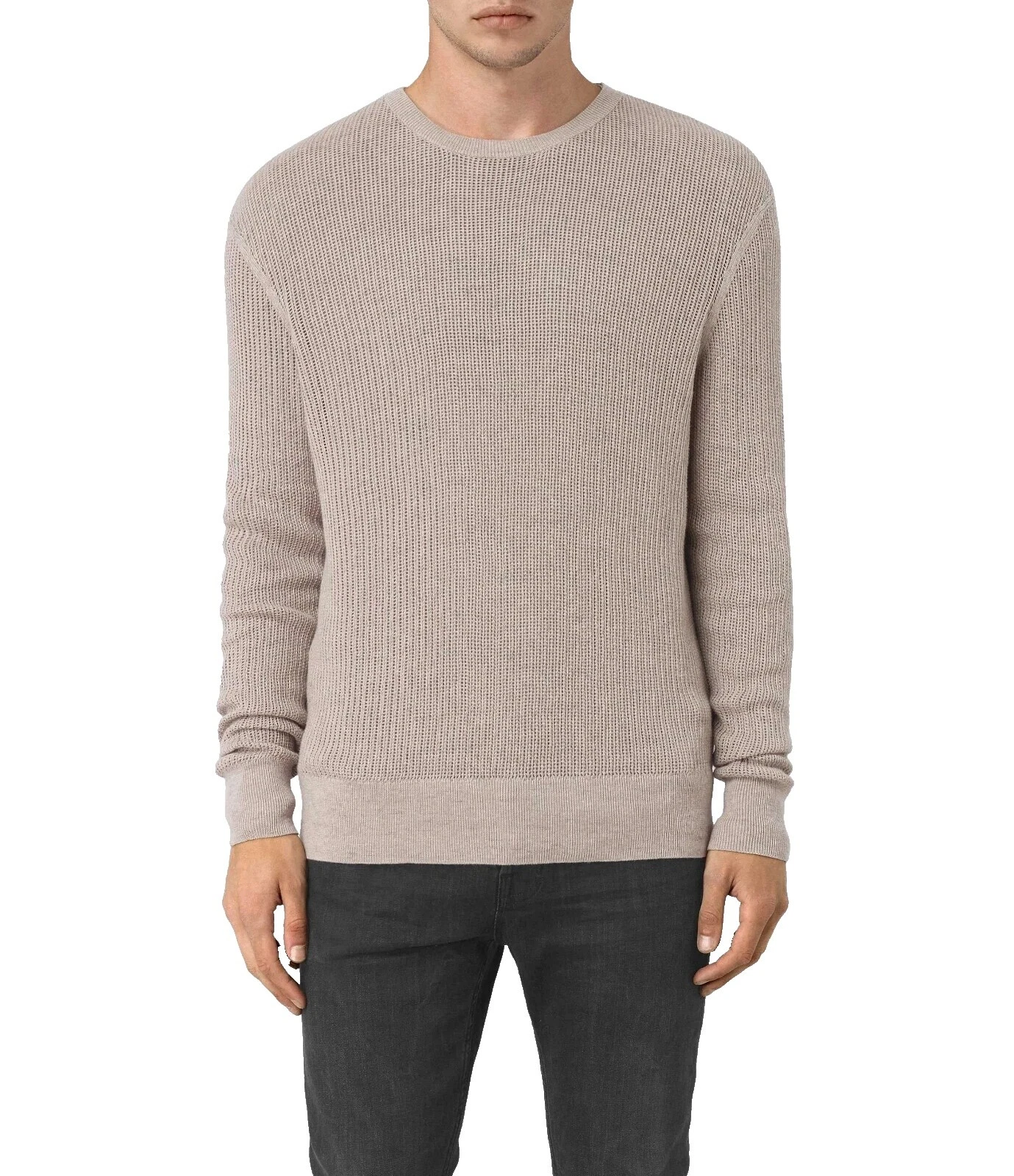 AllSaints 100% Cotton Crewneck Sweaters for Men