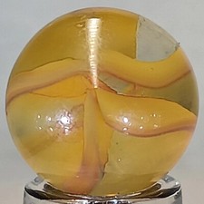 Vintage Vitro Hybrid Cat's Eye Marble .62 Inches Near-Mint Condition