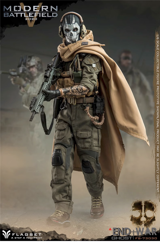 Flagset Modern Battlefield End War Ghost 2.0 1/6 Action Figure