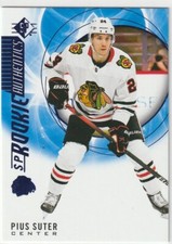 2020-21 SP Rookie Authentics Blue #131 Pius Suter Chicago Blackhawks