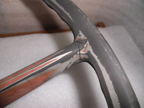 1967 1968 Chevrolet GMC Pickup Truck Steering Wheel Original Chevy 68 67 Red - Picture 3 of 14