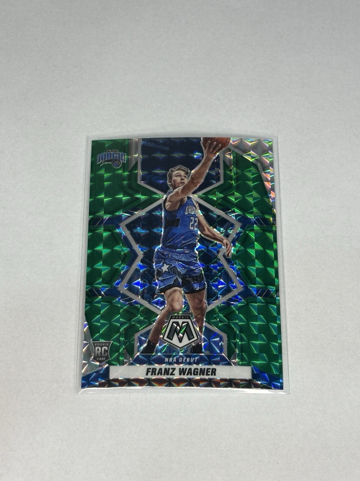 2021-22 Panini Mosaic #267 Franz Wagner (RC) Green Mosaic Prizm