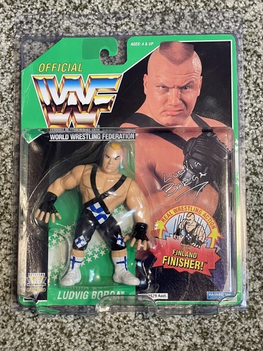 WWF WWE Hasbro Ludvig Borga Series 11 Green Card 1...