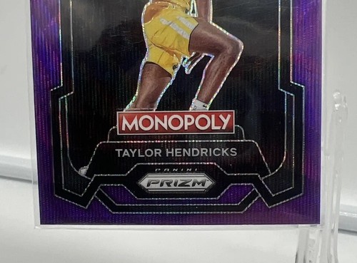 2023-24 Prizm Monopoly Taylor Hendricks Purple Wave Prizm Rookie Jazz #86 - Picture 3 of 4
