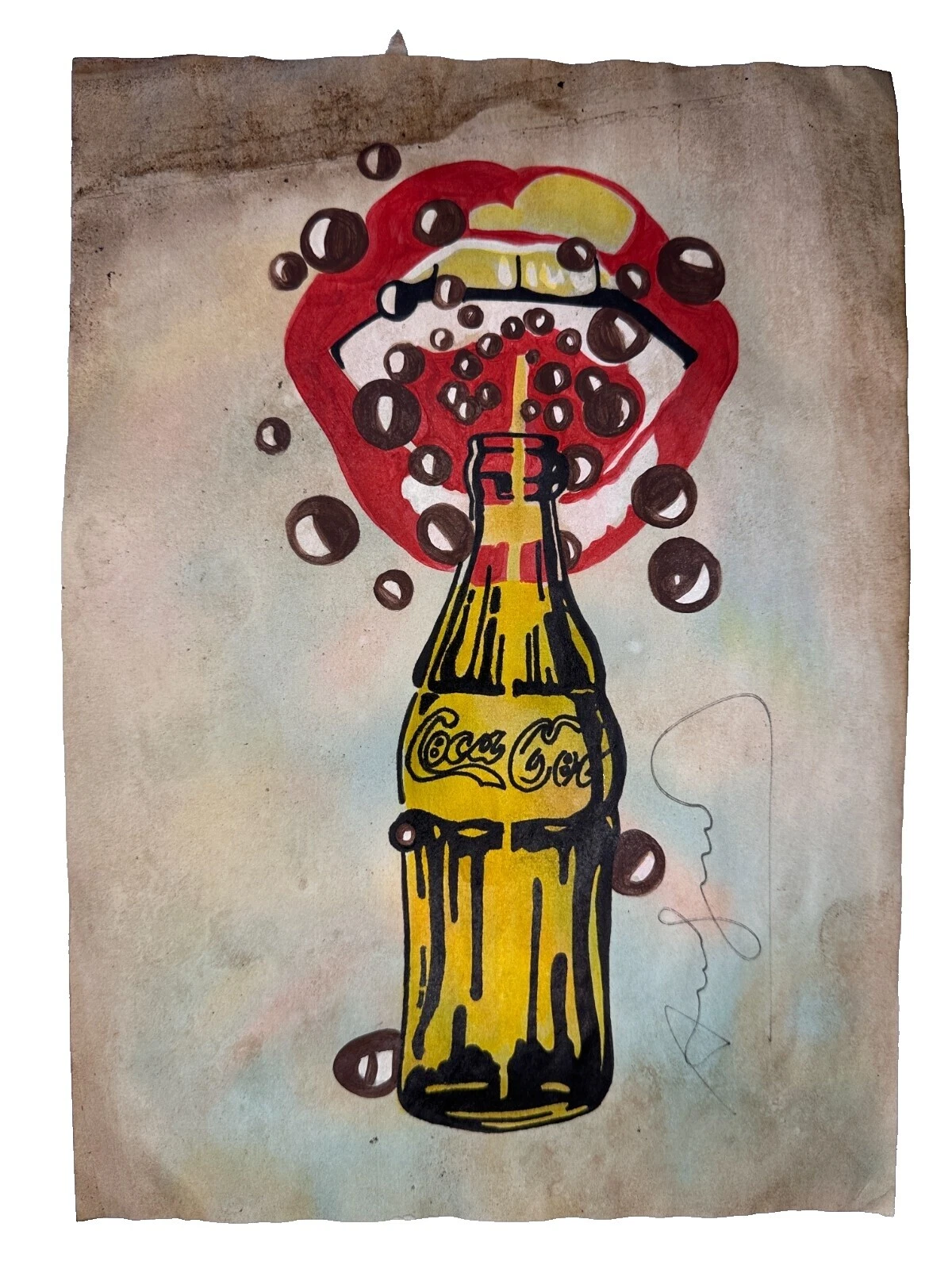 Andy Warhol dibujos de arte Lápiz