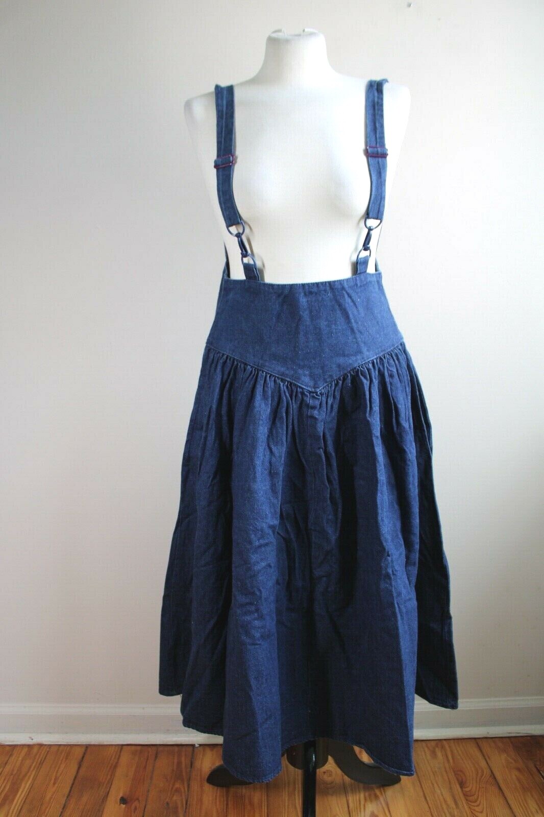 High Waist Midi Skirt Suspenders | eBay