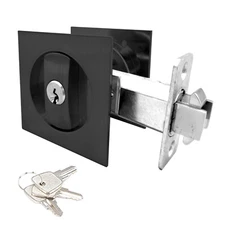 Invisible Durable Door Locks Handle with Keys for Sliding Barn Wooden Gate Door