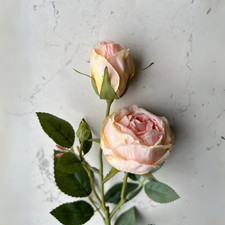 Künstliche Rosen 3er Set 55cm (6 Farben)  Premium Seidenblumen, 2 Rosen 1 Knospe