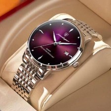 Watch Men Stainless Steel Waterproof Luminous Watches Quartz Men Wristwatch BOX