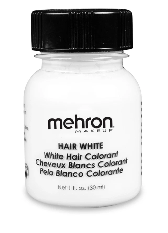 Mehron Maquillaje Líquido Cabello Blanco/Plateado- Color Pintura Cabello 1oz Elige Cualquiera 1 Foto 2 de 4