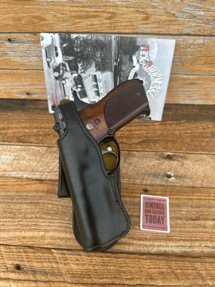 TEX SHOEMAKER ショットシェルポウチ Vintage 1960-70 Tex Shoemaker Model 39 59 Black Leather