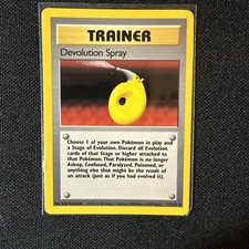 Devolution Spray Trainer Rare 72/102 Base Set Pokemon NM WOTC Shadowless Card