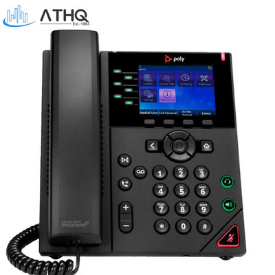 Polycom VVX 350 6-Line IP Phone Gigabit Business PoE LCD 2200-48830-025 - NEW
