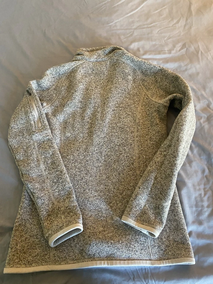 Suéter Para Mujer Patagonia Better Talla XS 1/4 Cremallera Pullover Blanco Abedul 25617 Usado en Excelente Condición Foto 2 de 4