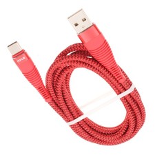 6ft USB Cable Type-C Charger Cord Power Wire USB-C Long Red for SmartPhones