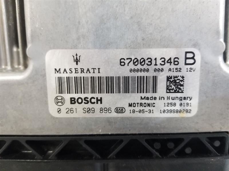 19 2019 MASERATI LEVANTE OEM 3.0L ECM ENGINE CONTROL MODULE 670031346